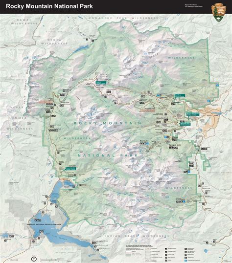 MAP Rocky Mountain National Park Map